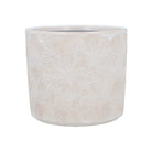 Ceramic Plant Pot, White Cosmos Extra Large,Large,Small