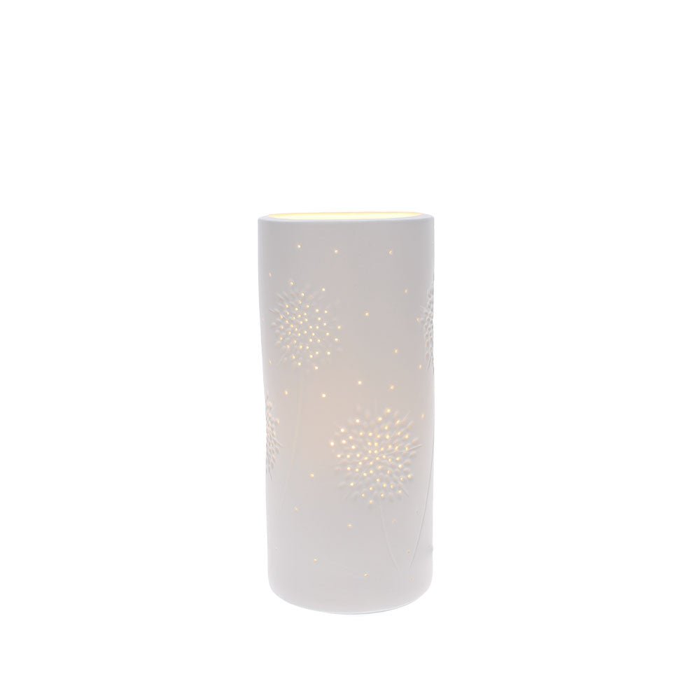 Ceramic Table Lamp, Dandelions
