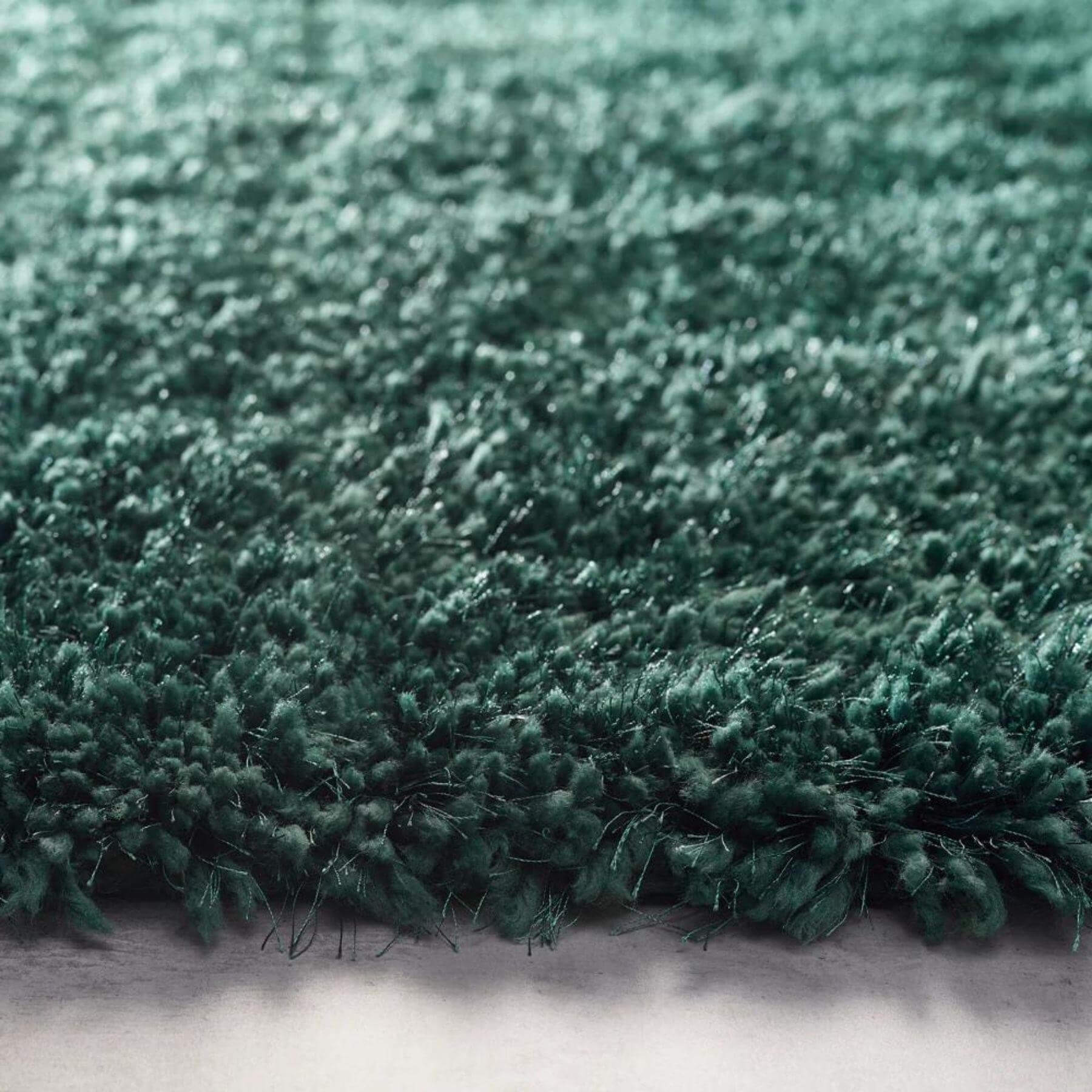Chicago Shaggy Rug, Forest Green 110 x 160cm,133cm Circle,140 x 200cm,160 x 230cm,200 x 290cm,67 x 200cm,90 x 150cm