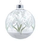 Clear Snowdrop Bauble - Angela Reed - Christmas Decorations