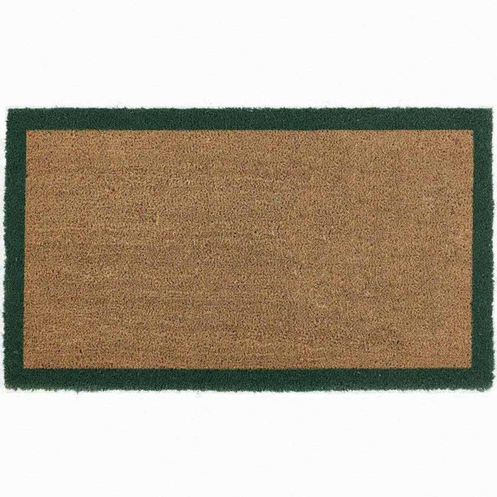 Coir Border Door Mat, Green