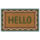 Coir Hello Scallop Door Mat
