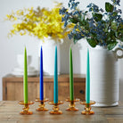 Colourful 35cm Taper Candles - 4 per gift box Winter Red,Cerise,Cobolt Blue,Turquoise,Lavender,Mint Green,Lime,Light Green,Rust,Yellow,Forest Green,Heather