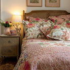 Constance Soft Pink Patchwork Cotton Bedspread Single 190 x 260 cm,One Size 250 x 260 cm - to fit Double or King Size bed,Superking 305 x 280 cm