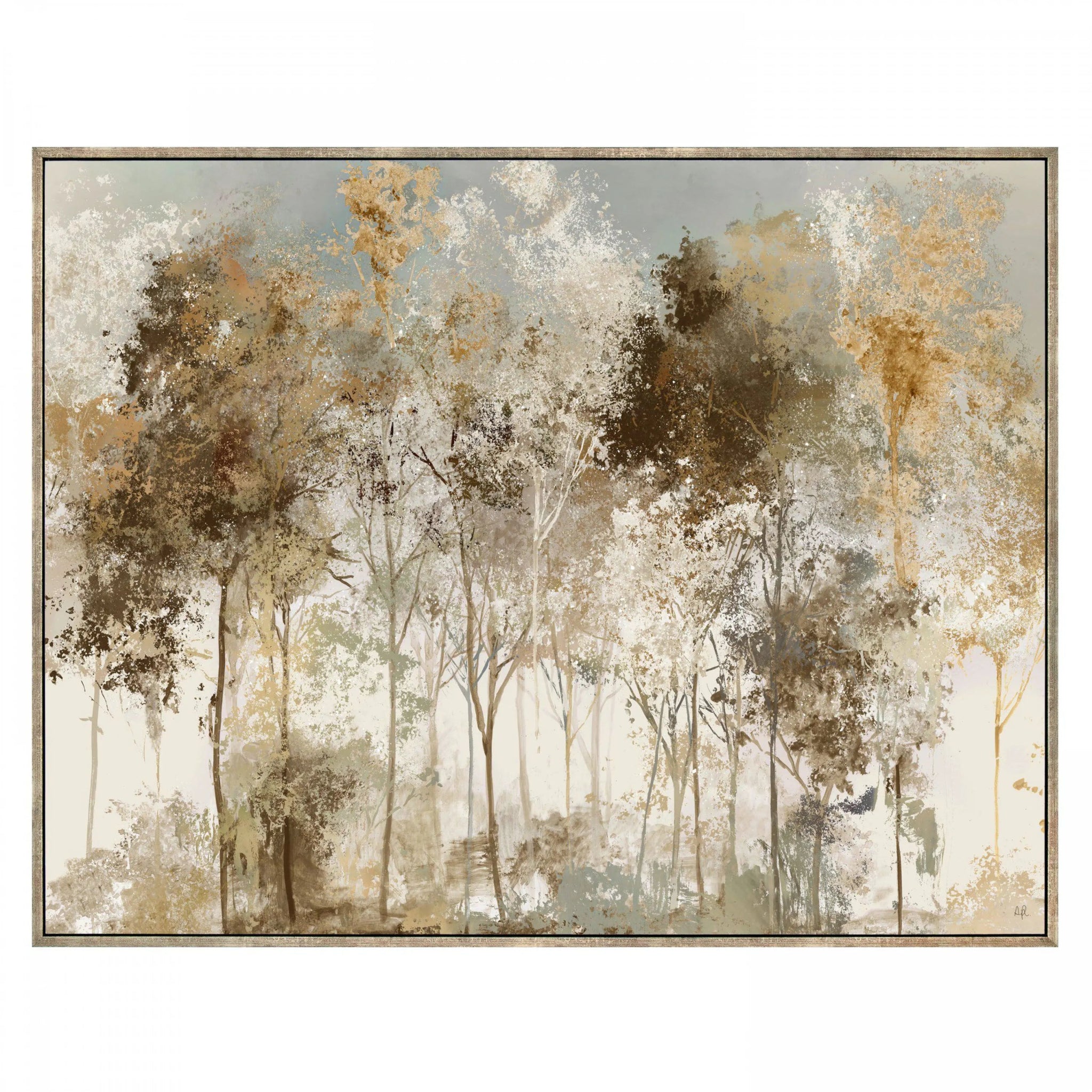 Copper Frost Framed Canvas