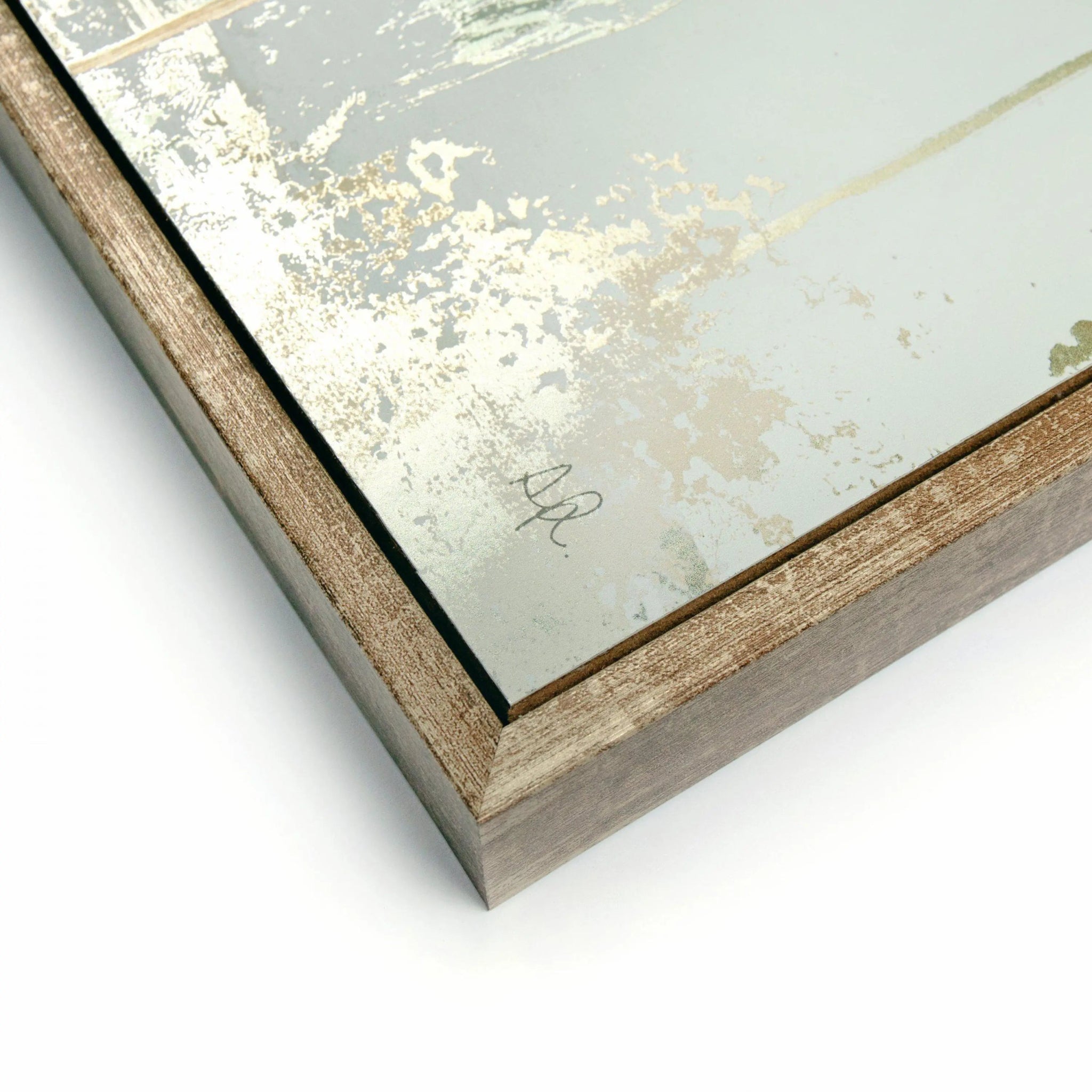 Copper Frost Framed Canvas