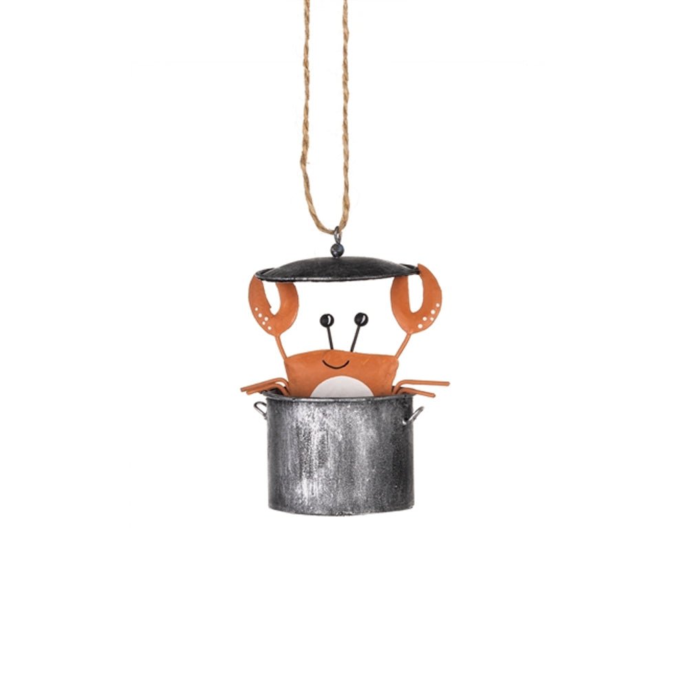 Crab hiding in a Pot Decoration