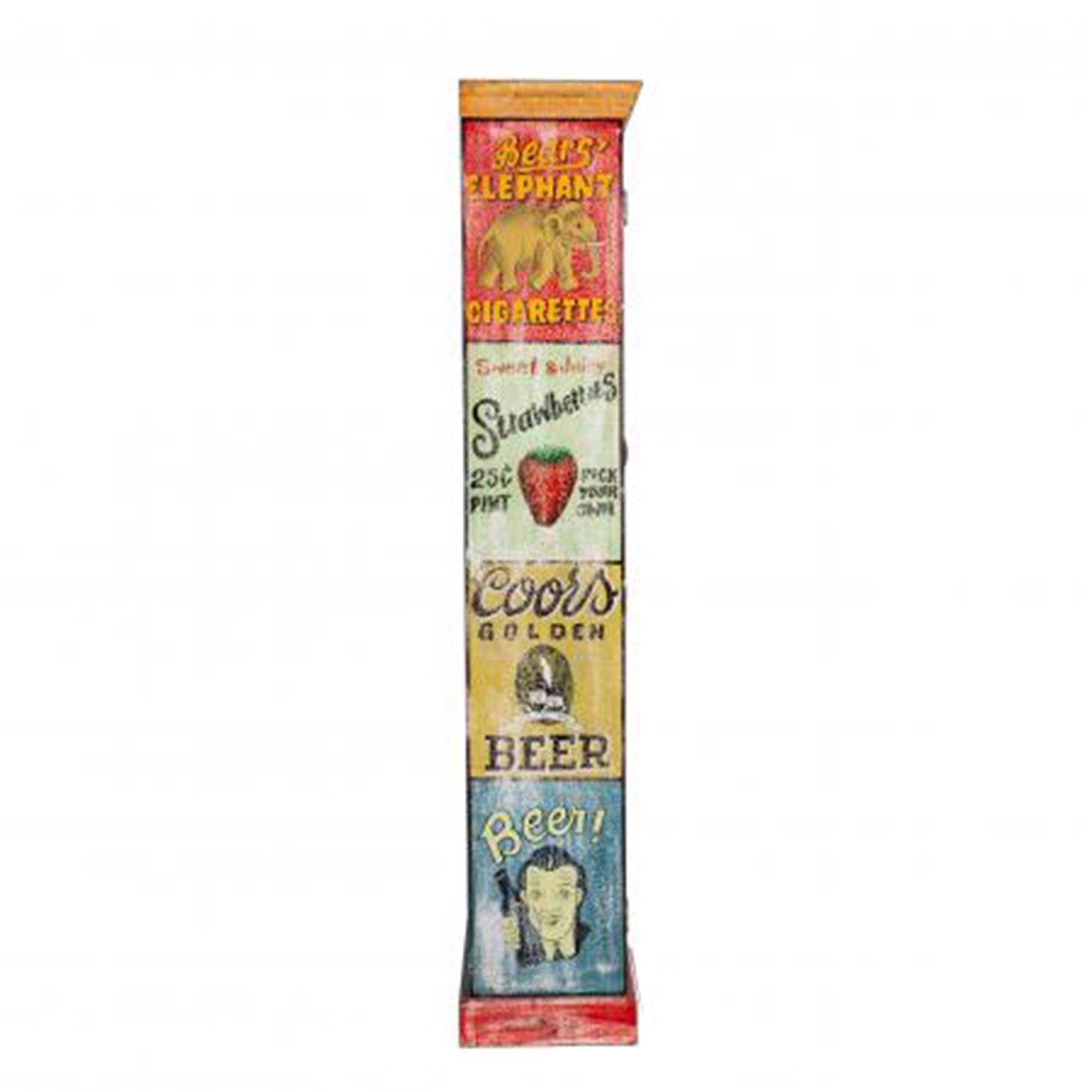 Curated - Vintage Style Hand Painted Tall Cupboard