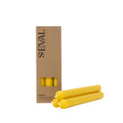 Dinner Candles, Pack of 6, Ochre