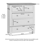 Dorset 2 Over 3 Chest Ivory,White,Moon Grey