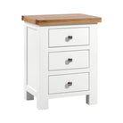 Dorset 3 Drawer Bedside White