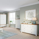 Dorset 3 Over 4 Wide Chest Ivory,White,Moon Grey