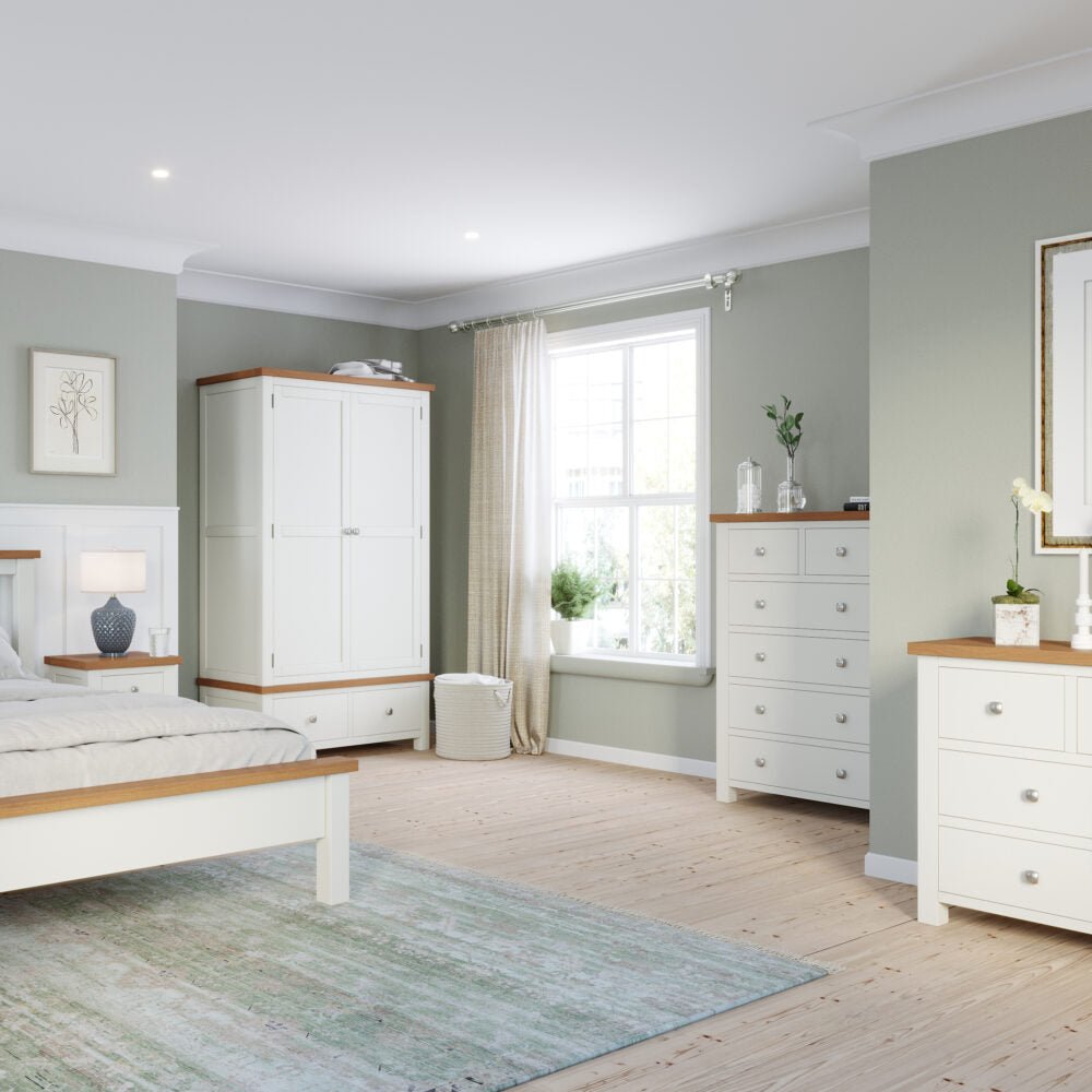 Dorset 5 Drawer Tall Chest Ivory,White,Moon Grey