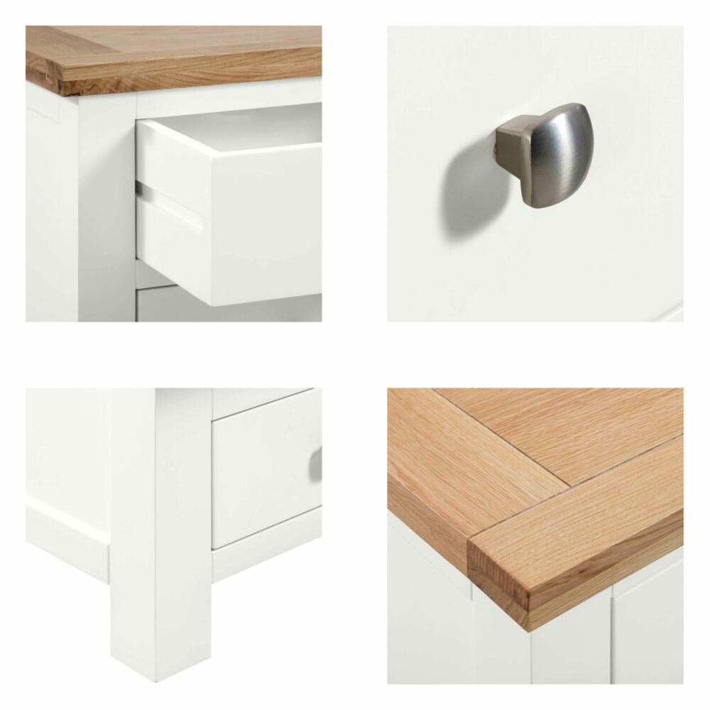 Dorset 5 Drawer Tall Chest Ivory,White,Moon Grey