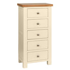 Dorset 5 Drawer Tall Chest Ivory