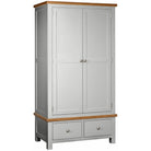 Dorset Double 2 Drawer Wardrobe Moon Grey