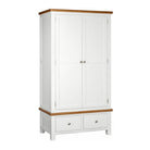 Dorset Double 2 Drawer Wardrobe White
