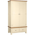 Dorset Double 2 Drawer Wardrobe Ivory