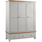 Dorset Triple 3 Drawer Wardrobe Moon Grey