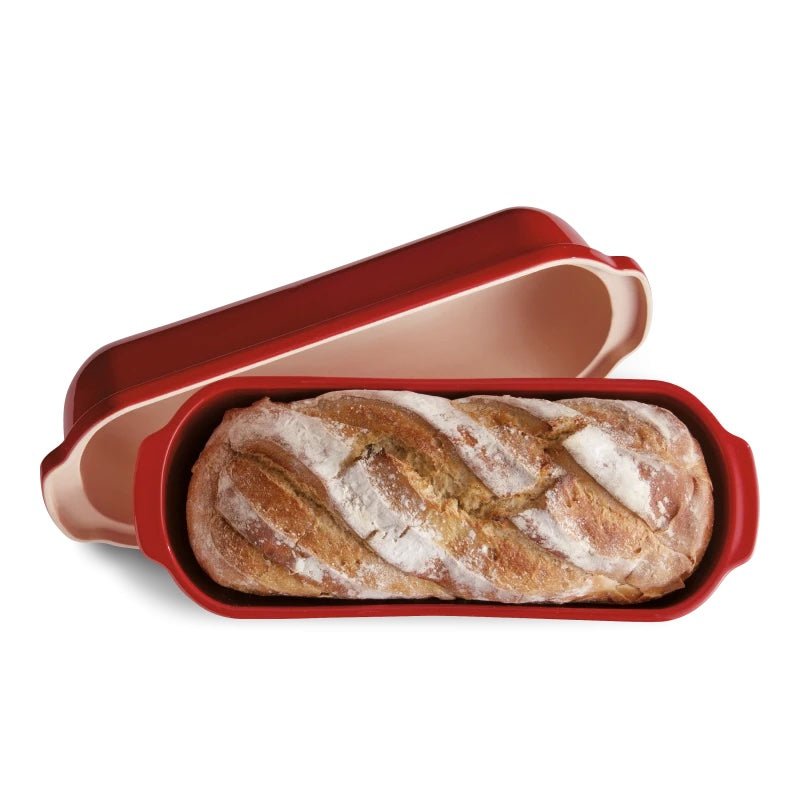 Emile Henry Large Bread Loaf Baker in Burgundy