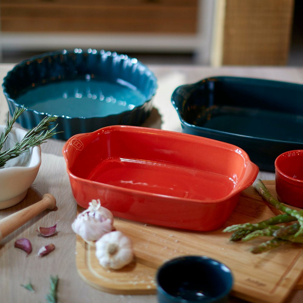 Emile Henry Medium Rectangular Oven Dish Clay,Cedar Green