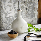 Emile Henry Vinegar Flask Clay,Burgundy,Black