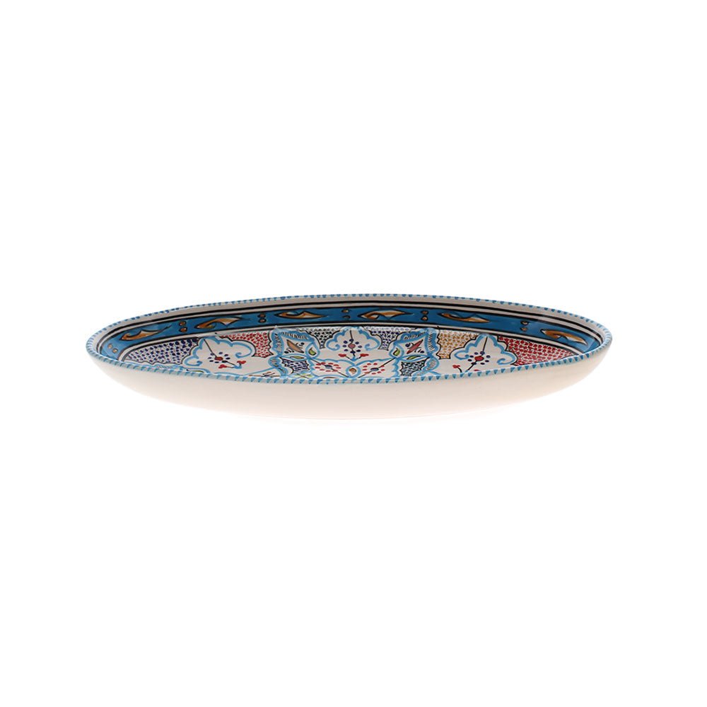 Extra Large Hand Made Oval Dish, Aquamarine