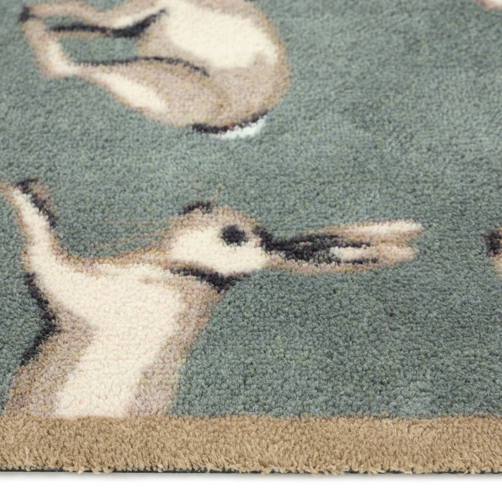 Farmhouse Hares Washable Doormat