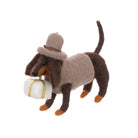 Felt Dachshund In Top Hat, Small - Angela Reed - Christmas Decorations