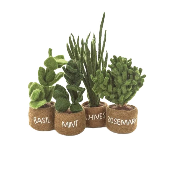 Felt Herb Decorations, Assorted - Angela Reed -