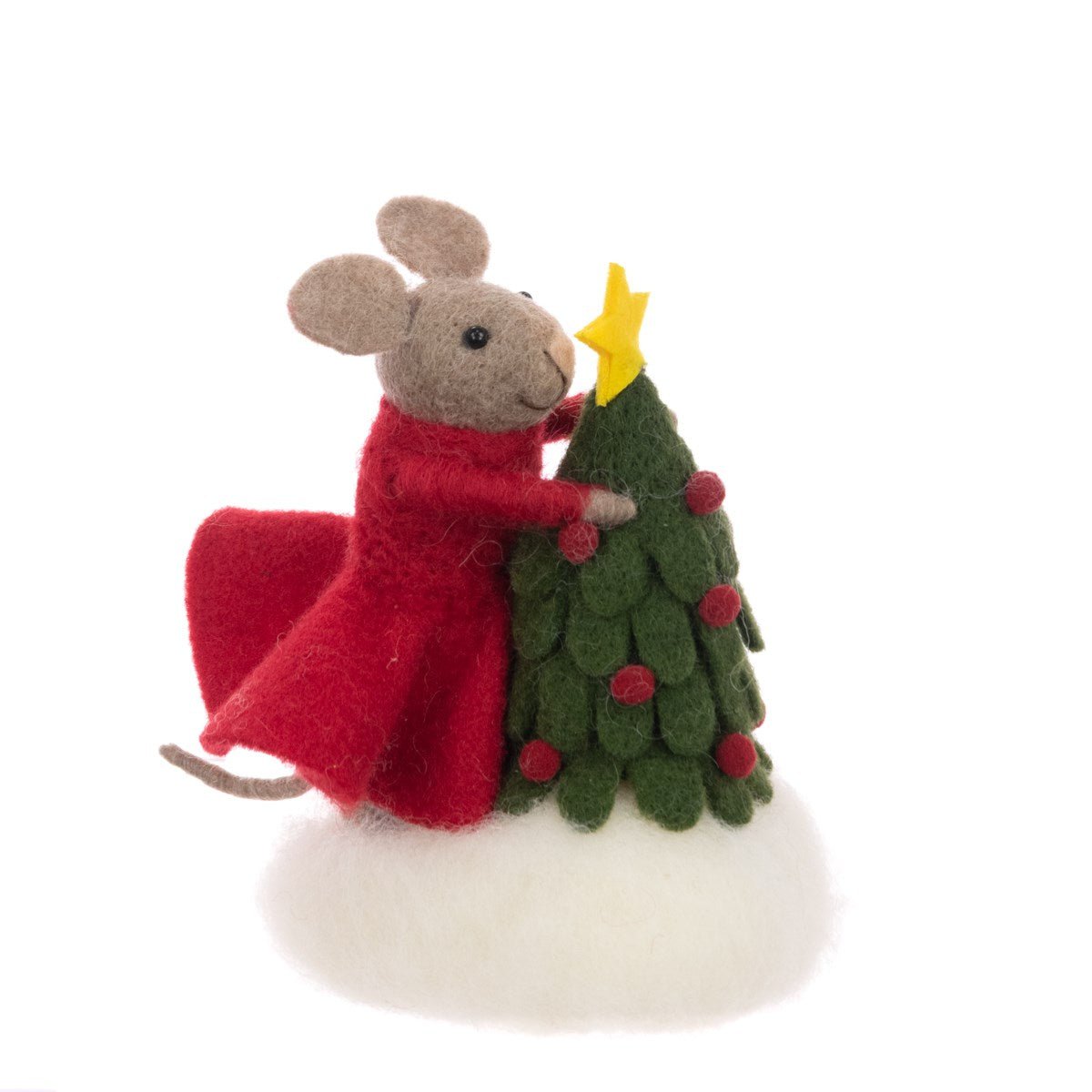 Felt Mouse With Tree - Angela Reed - Christmas Decorations