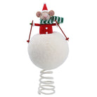 Felt Skiing Mouse Tree Topper - Angela Reed - Christmas Decorations