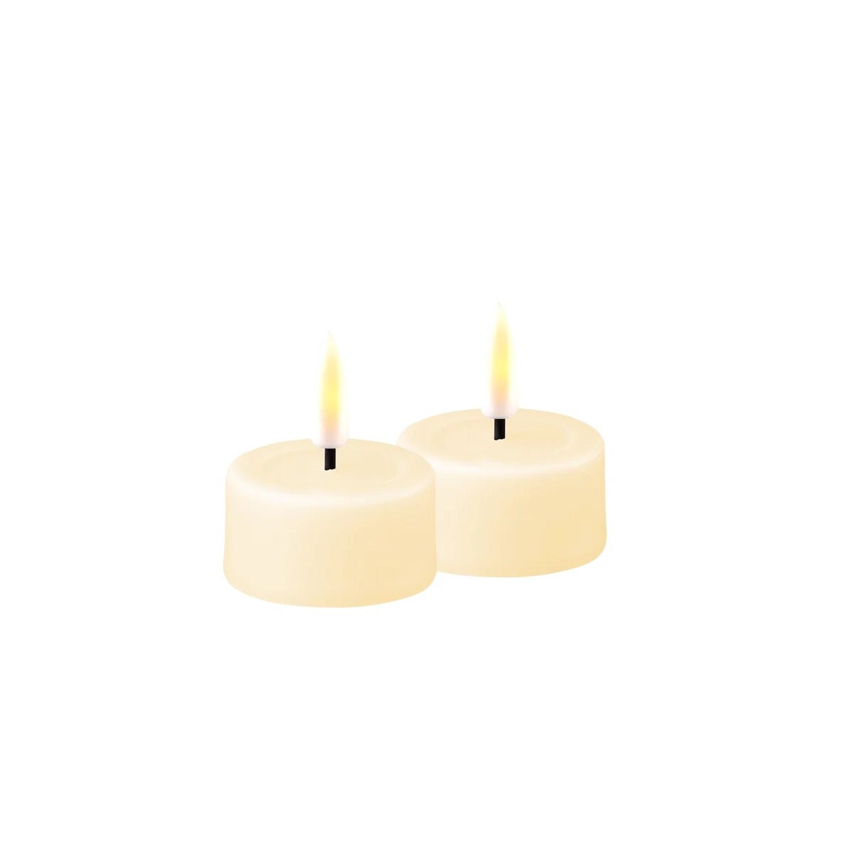 Flameless LED Cream Candle 7.5 x 10cm (3 x 4"),7.5 x 12cm (3 x 5"),7.5 x 15cm (3 x 6"),10 x 15cm (4 x 6"),Tealights (pack of 2)
