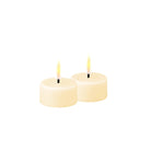 Flameless LED Cream Candle 7.5 x 10cm (3 x 4"),7.5 x 12cm (3 x 5"),7.5 x 15cm (3 x 6"),10 x 15cm (4 x 6"),Tealights (pack of 2)