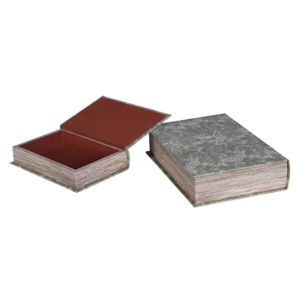 Floral Book Boxes, set of 2