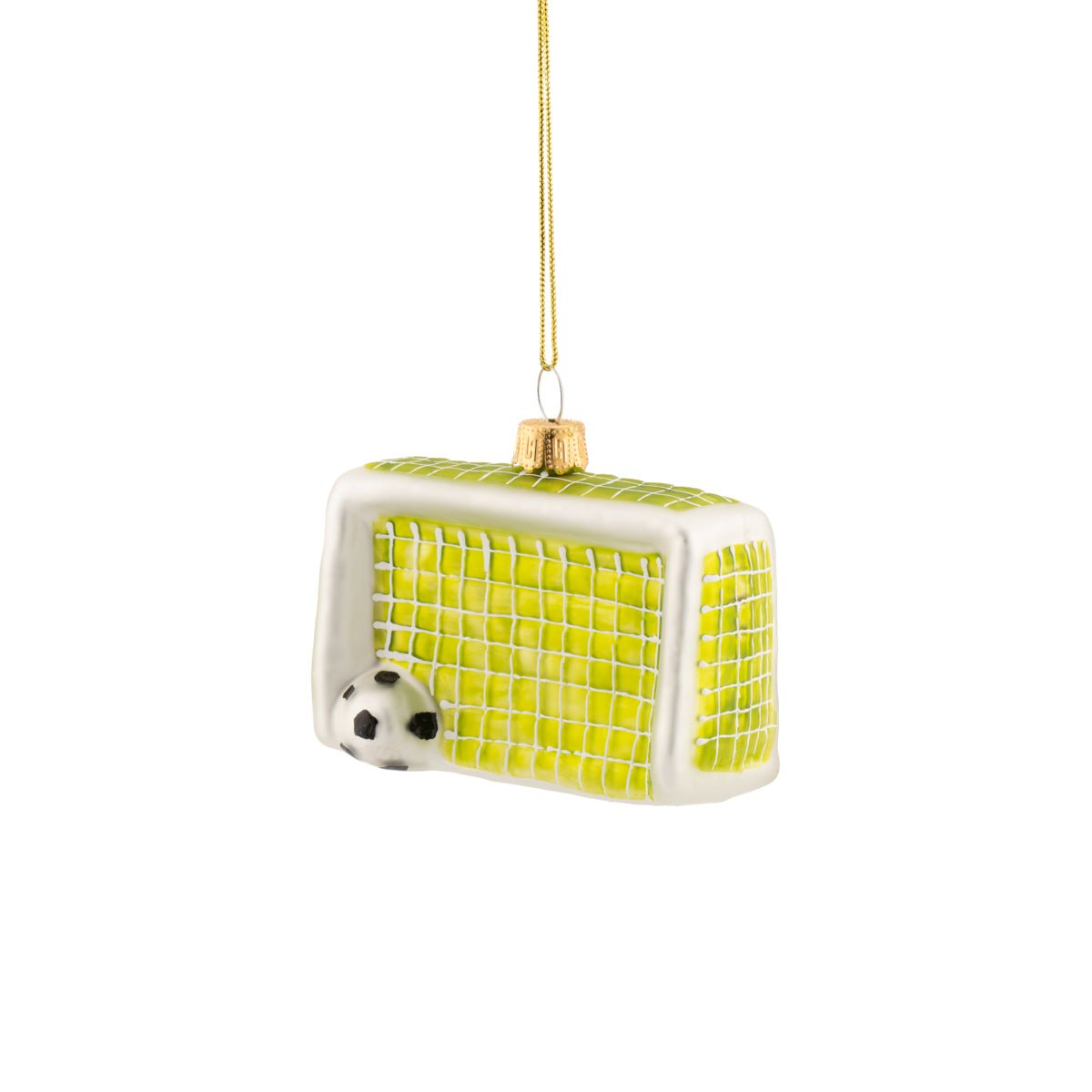 Football Goal Shaped Bauble - Angela Reed - Christmas Decorations