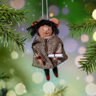 Fringed Mouse Felt Decoration - Angela Reed - Christmas Decorations