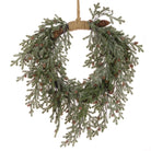 Frosted Teardrop Jute Wreath - Angela Reed - Christmas Decorations