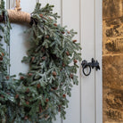 Frosted Teardrop Jute Wreath - Angela Reed - Christmas Decorations