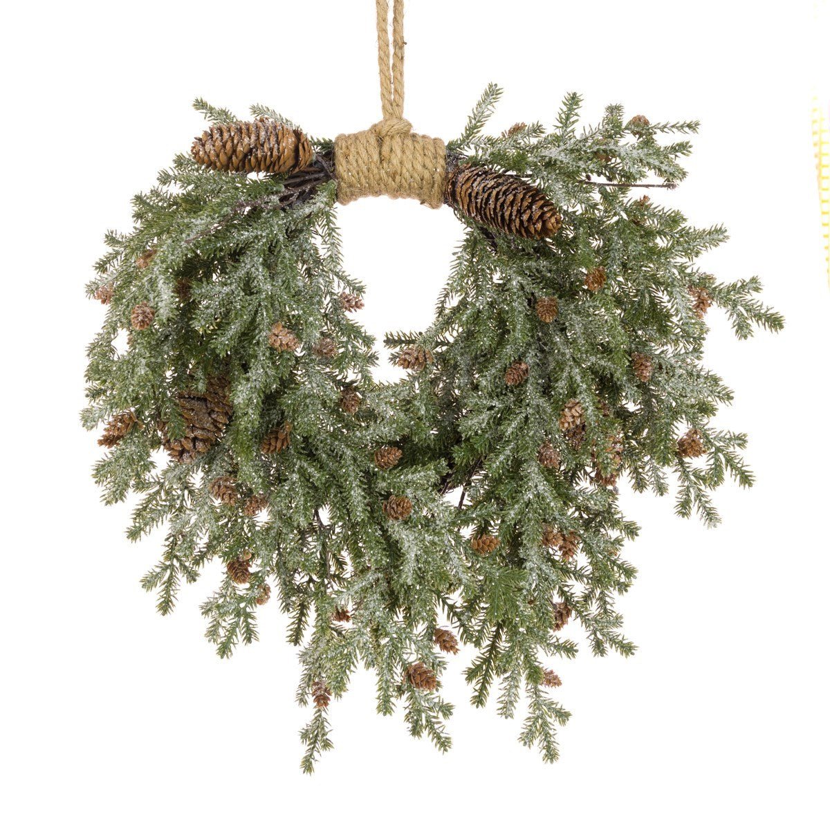 Frosted Teardrop Wreath 40cm - Angela Reed - Christmas Decorations