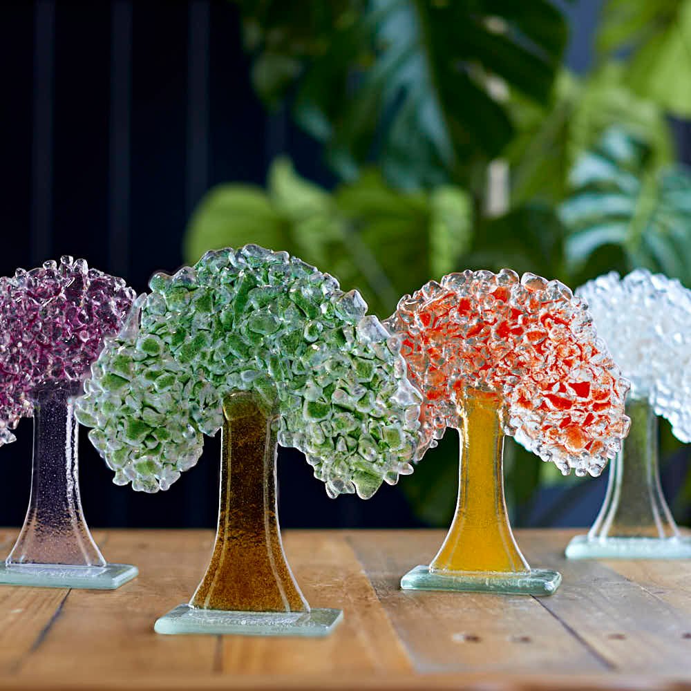 Fused Glass Tree, Spring