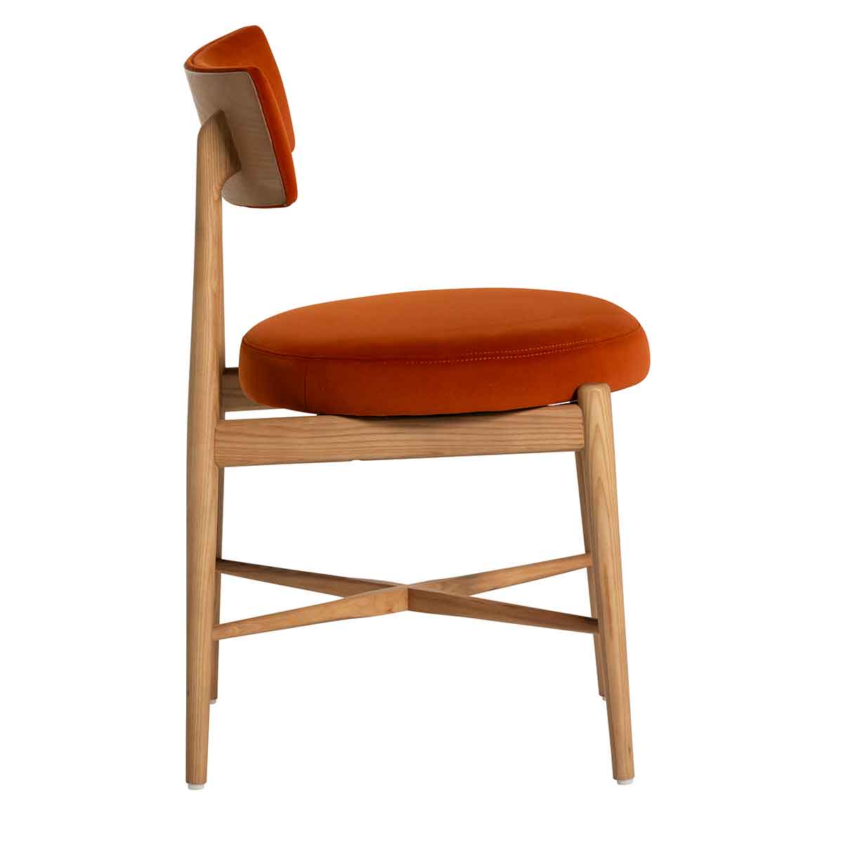 G Plan Flora Retro Dining Chair in Orange
