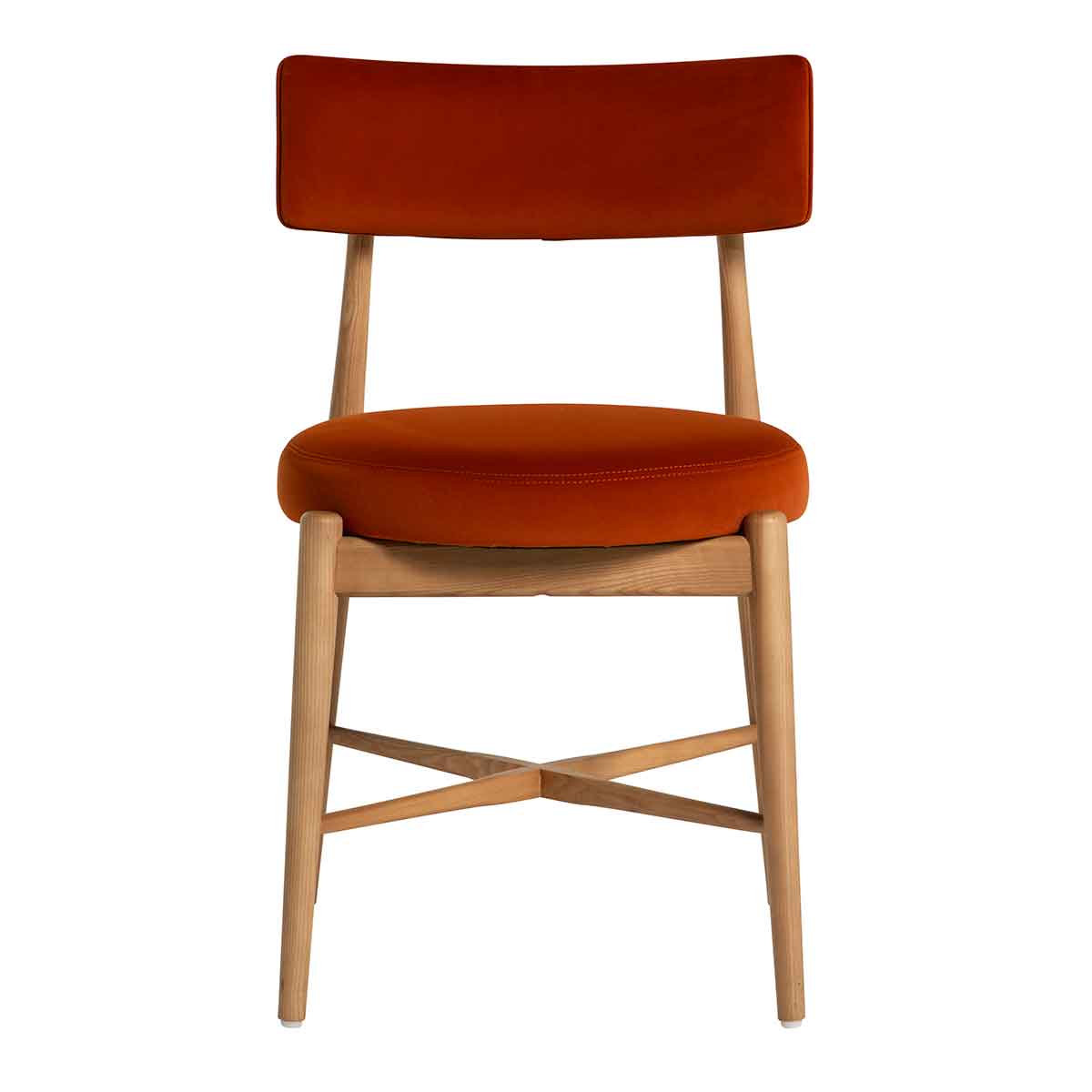 G Plan Flora Retro Dining Chair in Orange
