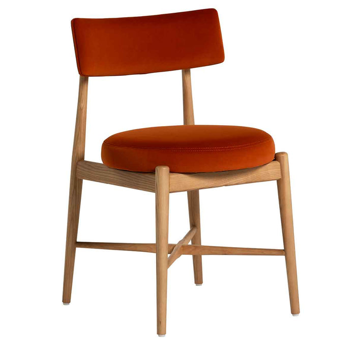 G Plan Flora Retro Dining Chair in Orange