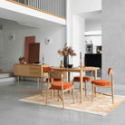 G Plan Flora Retro Dining Chair in Orange