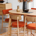 G Plan Flora Retro Dining Chair in Orange