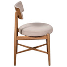 G Plan Flora Retro Dining Chair in Taupe