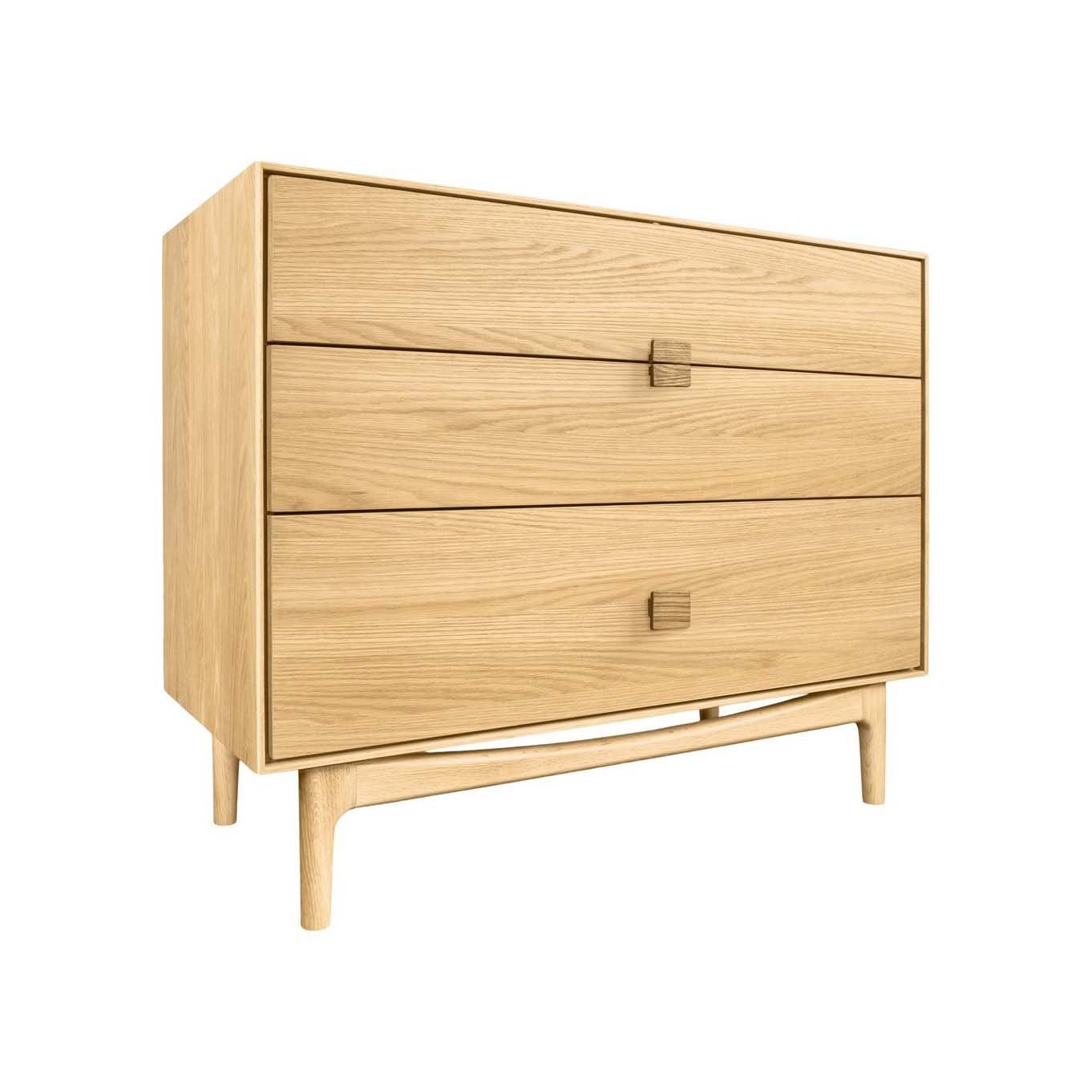 G Plan Larsen Oak 3 Drawer Chest of Drawers - Angela Reed -