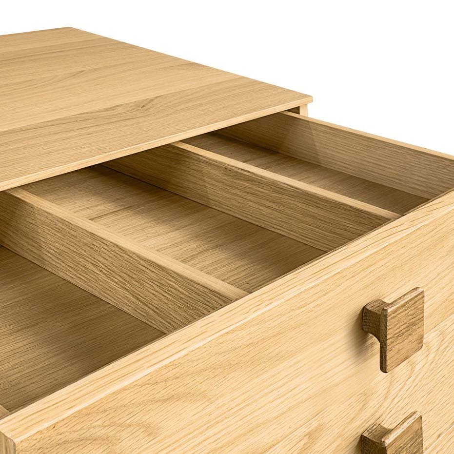 G Plan Larsen Oak 6 Drawer Tall Chest - Angela Reed -