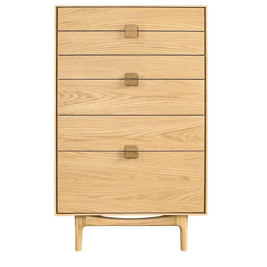 G Plan Larsen Oak 6 Drawer Tall Chest - Angela Reed -